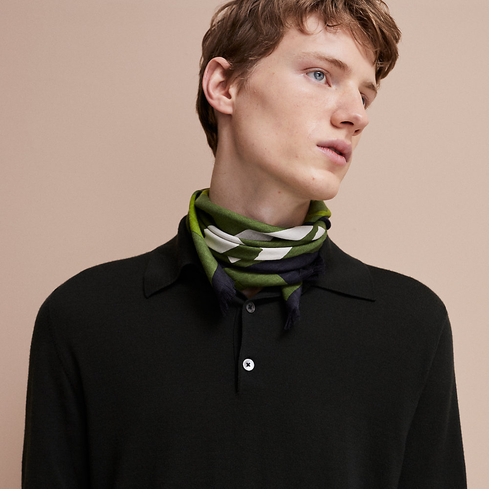 velký lov fringed scarf 65 | Hermès UK